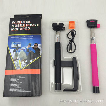 Wireless Mobile Phone Monopod, Compatible with iOS and Android Dual-system, Stainless Steel